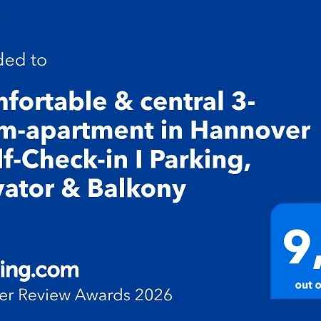 公寓 Comfortable & 3-room-apartment In L Self-check-in I Parking, Elevator & Balkony *